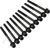 APDTY 175978 Cylinder Head Bolt, Set of 10