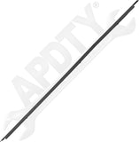 APDTY 175980 Non-wrap, Bed Rail Cap, Black, Plastic