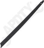 APDTY 175982 Non-wrap, Bed Rail Cap, Black, Plastic