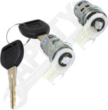 APDTY 176044 Door Lock Cylinder, Set of 2, Keys Included