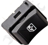 APDTY 176200 Window Switch, Rear Driver or Passenger Side, Black, 1-Button