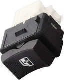 APDTY 176200 Window Switch, Rear Driver or Passenger Side, Black, 1-Button