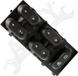APDTY 176299 Window Switch, Front Driver Side, Black, 5-Button