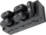 APDTY 176299 Window Switch, Front Driver Side, Black, 5-Button