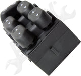 APDTY 176299 Window Switch, Front Driver Side, Black, 5-Button