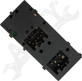 APDTY 176299 Window Switch, Front Driver Side, Black, 5-Button
