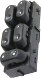 APDTY 176300 Window Switch, Front Driver Side, Black, 5-Button