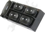 APDTY 176301 Window Switch, Front Driver Side, Black, 5-Button