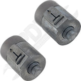 APDTY 176318 Door Lock Cylinder, Set of 2, Black keys Included, Chrome