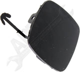 APDTY 176437 Tow Eye Cover, Front Passenger Side, Black