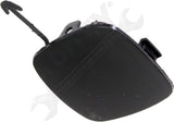 APDTY 176437 Tow Eye Cover, Front Passenger Side, Black