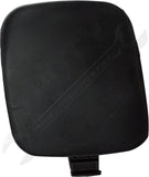 APDTY 176438 Tow Eye Cover, Front Passenger Side, Plastic, Black