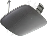 APDTY 176439 Tow Eye Cover, Front Driver Side, Plastic, Black