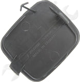 APDTY 176439 Tow Eye Cover, Front Driver Side, Plastic, Black