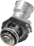 APDTY 176538 Thermostat Housing - Aluminum, Includes Sensor and Gasket