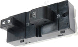 APDTY 176632 Window Switch, Front Passenger Side, Black