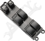 APDTY 176634 Window Switch, Front Driver Side, Black, 6-Button