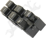 APDTY 176634 Window Switch, Front Driver Side, Black, 6-Button