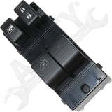 APDTY 176636 Window Switch, Front Driver Side, Black, 4-Button