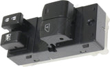 APDTY 176636 Window Switch, Front Driver Side, Black, 4-Button
