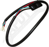 APDTY 176657 Window Switch, Front Driver or Passenger Side, Black, 1-Button
