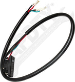 APDTY 176657 Window Switch, Front Driver or Passenger Side, Black, 1-Button