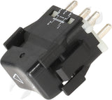 APDTY 176658 Window Switch, Front Driver or Passenger Side, Black, 1-Button