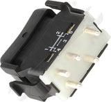 APDTY 176658 Window Switch, Front Driver or Passenger Side, Black, 1-Button