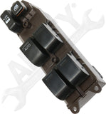 APDTY 176659 Window Switch, Front Driver Side, Black, 6-Button