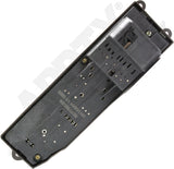 APDTY 176769 Window Switch, Front Driver Side, Black, 6-Button
