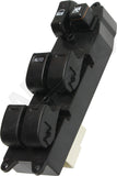 APDTY 176770 Window Switch, Front Driver Side, Black, 6-Button