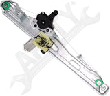 APDTY 176901 Window Regulator, Rear Driver Side, Power, With One Touch Feature