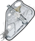 APDTY 177017 Window Regulator, Rear Driver Side, Power, With Motor