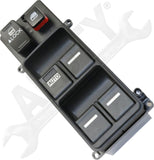APDTY 177033 Window Switch, Front Driver Side, Black, 6-Button