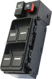 APDTY 177033 Window Switch, Front Driver Side, Black, 6-Button