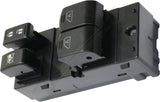 APDTY 177044 Window Switch, Front Driver Side, Black, 4-Button