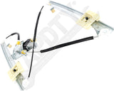 APDTY 177145 Power Window Regulator, Rear Passenger Side, With Motor