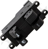 APDTY 177362 Window Switch, Front Driver Side, Black, 4-Button