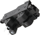 APDTY 177362 Window Switch, Front Driver Side, Black, 4-Button