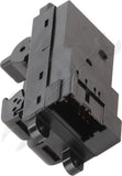 APDTY 177362 Window Switch, Front Driver Side, Black, 4-Button