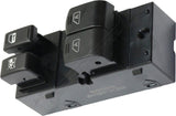 APDTY 177363 Window Switch, Front Driver Side, Black, 4-Button