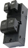 APDTY 177363 Window Switch, Front Driver Side, Black, 4-Button