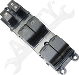 APDTY 177364 Window Switch, Front Driver Side, Black, 6-Button