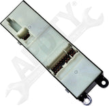 APDTY 177364 Window Switch, Front Driver Side, Black, 6-Button