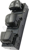 APDTY 177366 Window Switch, Front Driver Side, Black