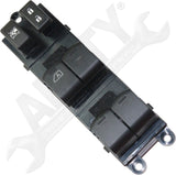APDTY 177415 Window Switch, Front Driver Side, Black, with Auto Down