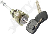 APDTY 177483 Door Lock Cylinder, Front Driver Side, Chrome, with Keys