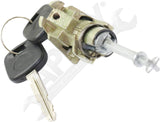 APDTY 177483 Door Lock Cylinder, Front Driver Side, Chrome, with Keys