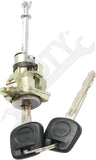 APDTY 177483 Door Lock Cylinder, Front Driver Side, Chrome, with Keys