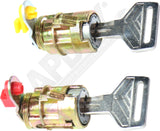 APDTY 177485 Door Lock Cylinder, Set of 2, Keys Included